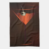 Cocktail Party Bar Towel - Red Cocktail Martini Theedoek (Verticaal)