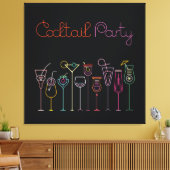 Cocktail Party Canvas Afdruk (Insitu (Woonkamer))