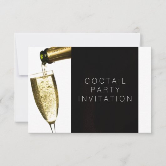 Cocktail Party Club Invitation Vip Uitnodiging (Voorkant)