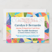 Cocktail Party Colorful Rainbow Summer Drink Fun Kaart (Achterkant)