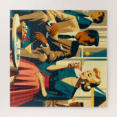 Cocktail Party Couples Shared Attraction Legpuzzel (Horizontaal)