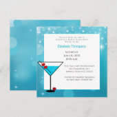 Cocktail Party for bride Invitation Kaart (Voorkant / Achterkant)