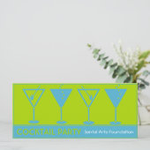 Cocktail Party-Fundraiser-uitnodiging (Staand voorkant)