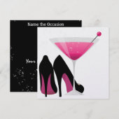 Cocktail Party Invitation by SRF Kaart (Voorkant / Achterkant)