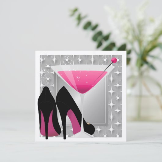 Cocktail Party Invitation by SRF Kaart (Staand voorkant)