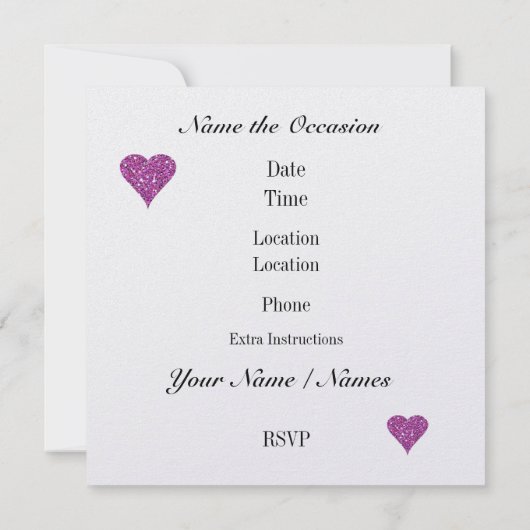 Cocktail Party Invitation by SRF Kaart (Achterkant)