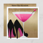 Cocktail Party Invitation by SRF Kaart (Voorkant / Achterkant)
