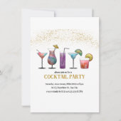 Cocktail Party Invitation Kaart (Voorkant)