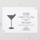 Cocktail Party Invitation Kaart (Voorkant / Achterkant)