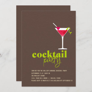 Cocktail Party Invitation Kaart