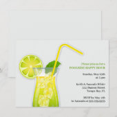 Cocktail Party Invitation Kaart (Voorkant / Achterkant)