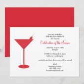 Cocktail Party Invitation Kaart (Voorkant / Achterkant)