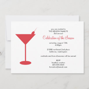 Cocktail Party Invitation Kaart