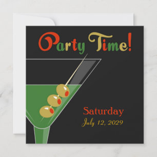 Cocktail Party Invitation Kaart