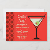 Cocktail Party Invitation Kaart (Voorkant)