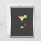 Cocktail Party Invitation Kaart (Achterkant)