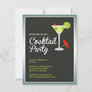 Cocktail Party Invitation Kaart