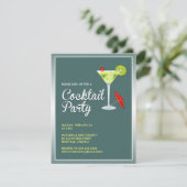 Cocktail Party Invitation Kaart (Staand voorkant)