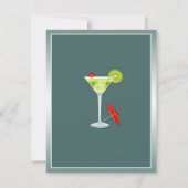 Cocktail Party Invitation Kaart (Achterkant)