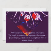 Cocktail Party Invitations Casino Gambling Thema Kaart (Achterkant)
