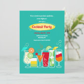 Cocktail Party Kaart (Staand voorkant)