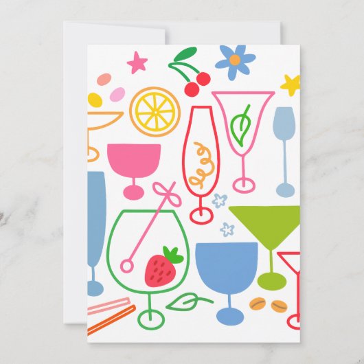 Cocktail Party Kaart (Achterkant)