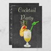 Cocktail Party Kaart (Voorkant / Achterkant)