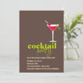 Cocktail Party Kaart (Staand voorkant)