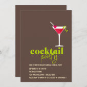 Cocktail Party Kaart (Voorkant / Achterkant)