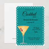 Cocktail party kaart (Voorkant / Achterkant)