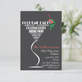 Cocktail Party-kaartontwerp Kaart (Staand voorkant)