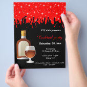 Cocktail party * kies achtergrondkleur flyer (Hand)