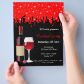 Cocktail party * kies achtergrondkleur flyer (Hand)