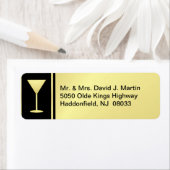 Cocktail Party Labels - Goud & Zwart - Klein (Insitu)