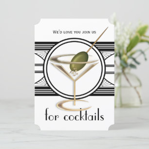 Cocktail Party Large Invitations Kaart