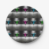 Cocktail Party Martini Party Paper Borden Papieren Bordje (Voorkant)