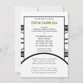 Cocktail Party Medium-uitnodigingen Kaart (Achterkant)