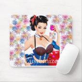 Cocktail Party Meisje Thunder_Cove Muismat (Met muis)