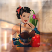 Cocktail Party Meisje Thunder_Cove Raamsticker (Vel 2)