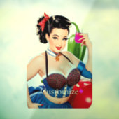 Cocktail Party Meisje Thunder_Cove Raamsticker (Vel 3)