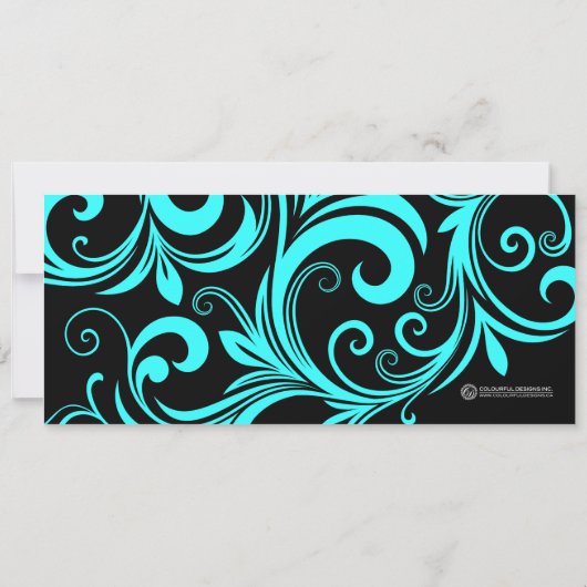 Cocktail Party nodigt uit Kaart (Achterkant)