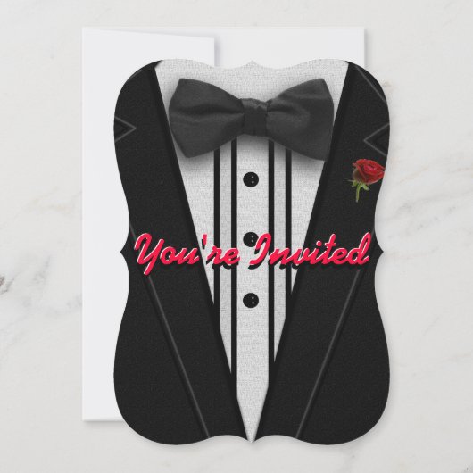 Cocktail Party (of andere gelegenheid) Uitnodiging (Achterkant)