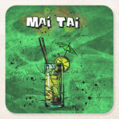 Cocktail Party Onderzetter Collectie - Mai Tai (Voorkant)