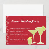 Cocktail Party Red Kaart (Voorkant / Achterkant)