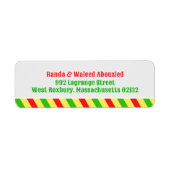 Cocktail Party retour adreslabels Etiket (Voorkant)