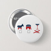 Cocktail Party Ronde Button 5,7 Cm (Voorkant /achterkant)
