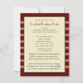 Cocktail Party Small Invitations Kaart (Achterkant)