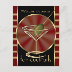 Cocktail Party Small Invitations Kaart