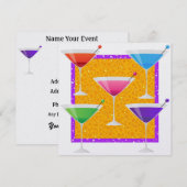 Cocktail PARTY - SRF Kaart (Voorkant / Achterkant)