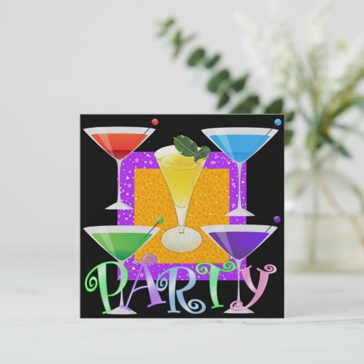 Cocktail PARTY - SRF Kaart (Staand voorkant)